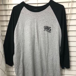 Vans long sleeve baseball tee